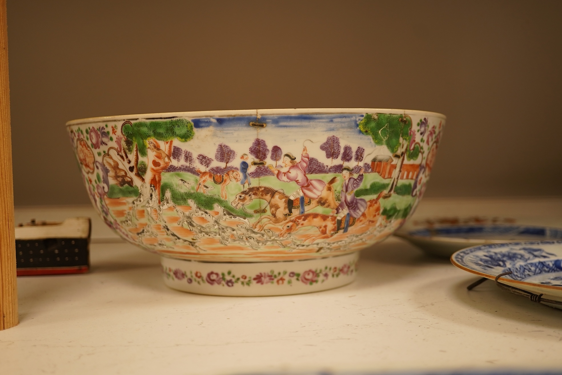 A large collection of 18th century and later Chinese export porcelain